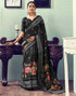 Sudathi Ready To Wear Black Printed Woven Saree